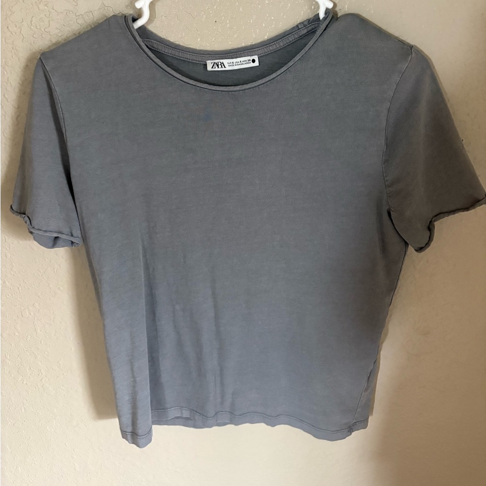 grey zara shirt
